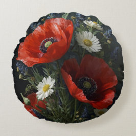 Almofada Redonda Vida Selvagem Estática - Realismo de Cottagecore F