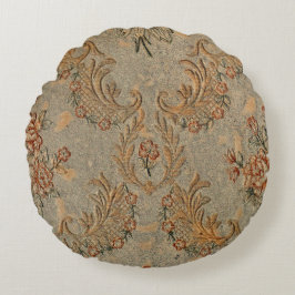 Almofada Redonda Vintage Floral Round Travesseiro - Elegante Classi