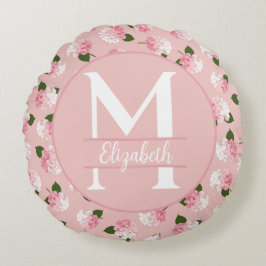Almofada Redonda Vintage Garden Blossoms