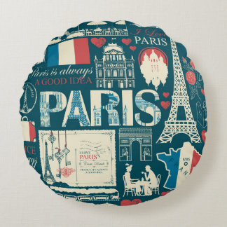 Almofada Redonda Vintage parisiense: Legalidade da República France