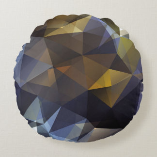 Almofada Redonda Vintagem de triângulo brilhante, textura de diaman