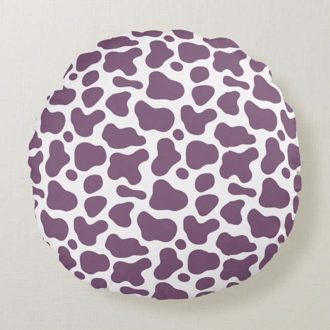 Almofada Redonda Violet Cow (Frente)