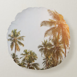 Almofada Redonda Visão Cênica de Palm Beach