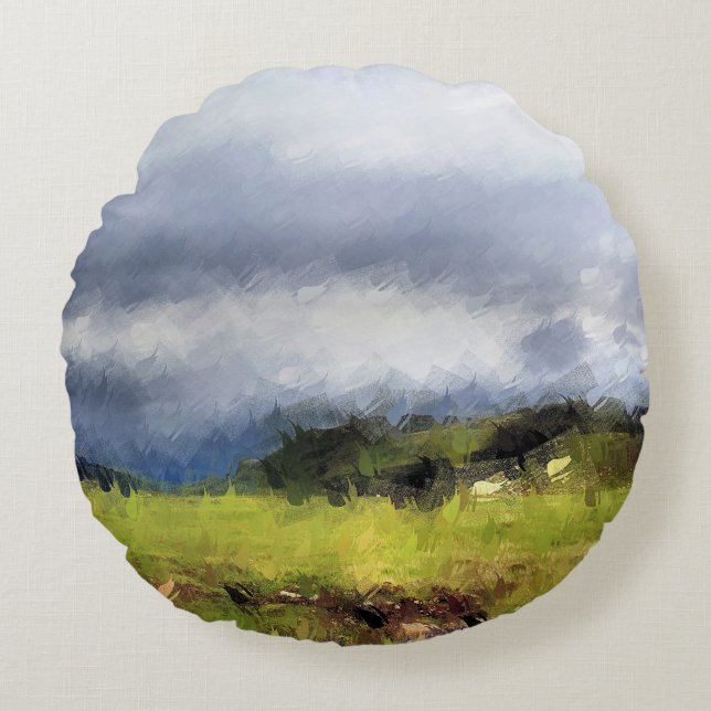 ALMOFADA REDONDA VISÕES DAS PAREDES (Frente)