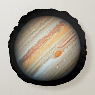 Almofada Redonda Vista do Planeta Júpiter (Telescópio Hubble)