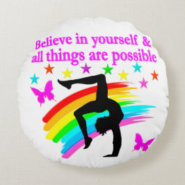 ALMOFADA REDONDA VIVENDO MEU SONHO GINÁSTICO