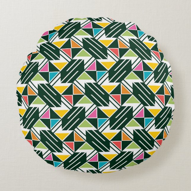 Almofada Redonda Vivendo Na Cor 2 (Frente)