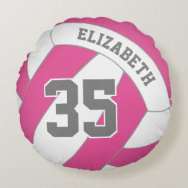 Almofada Redonda VOCÊ escolhe QUALQUER garota de cor vôlei personal