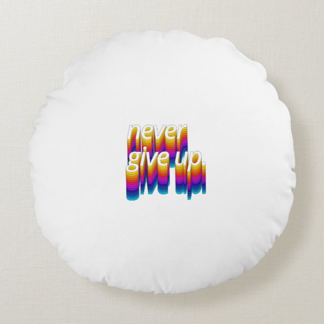 Almofada Redonda Você não está falhando, citação de descoberta moti (Frente)