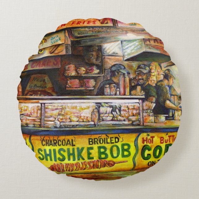 Almofada Redonda Você não pode competir com isso (Frente)