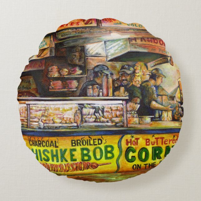 Almofada Redonda Você não pode competir com isso (Frente)