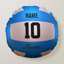 Almofada Redonda Voleibol azul