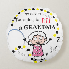 Almofada Redonda Vovó para ser personalizada.