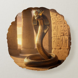Almofada Redonda Wadjet – Egyptian Cobra Goddess´6