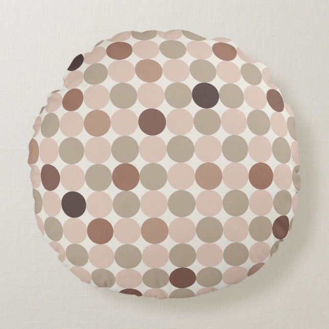 Almofada Redonda Warm Nordic Circles Round Decorative Pillow (Frente)