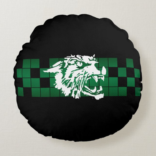 Almofada Redonda Wayland Union Wildcats #5 (Frente)