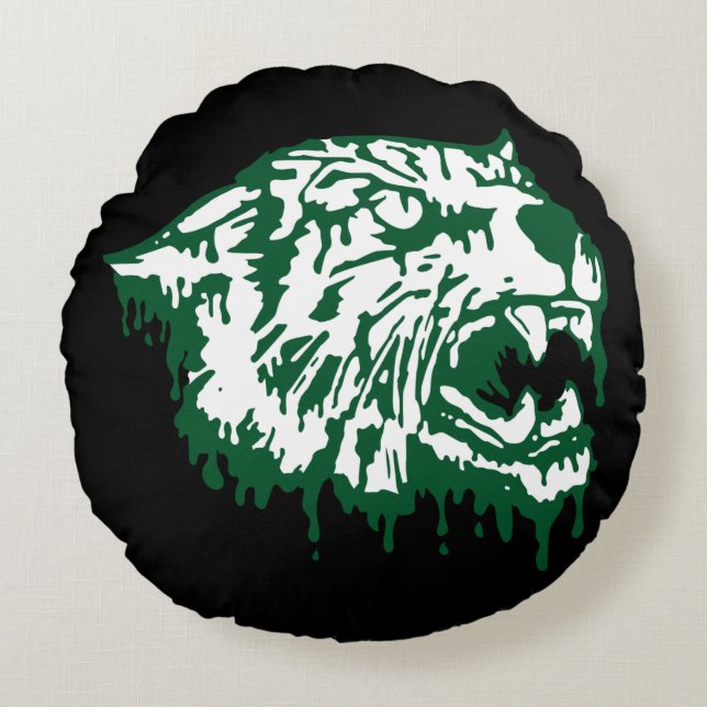 Almofada Redonda Wayland Union Wildcats #6 (Frente)