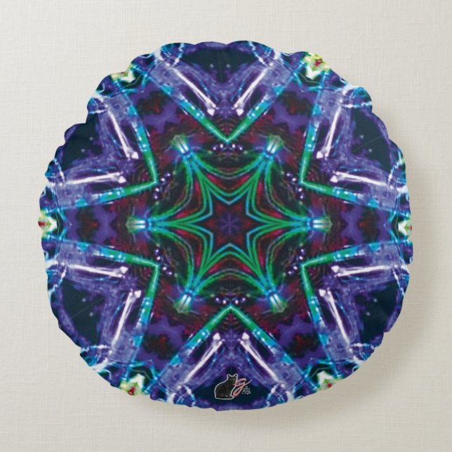 Almofada Redonda Weaver Kaleidoscope (Frente)