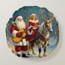 Almofada Redonda „Weihnachtliche Harmonie“