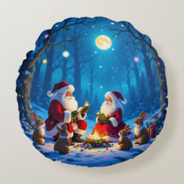 Almofada Redonda „Weihnachtliche Harmonie“