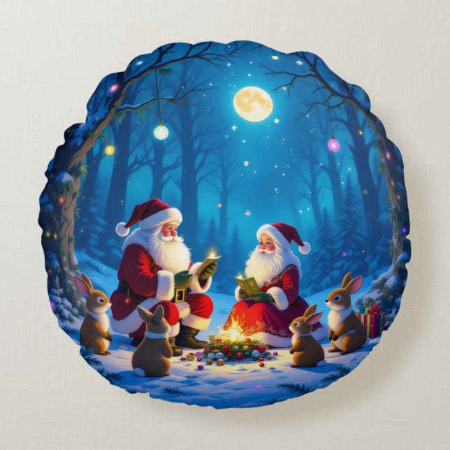 Almofada Redonda „Weihnachtliche Harmonie“ (Frente)