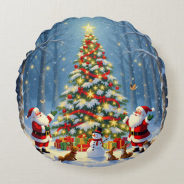 Almofada Redonda „Weihnachtliche Harmonie“