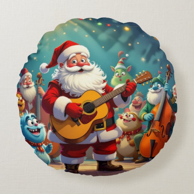 Almofada Redonda „Weihnachtliche Harmonie“ (Frente)