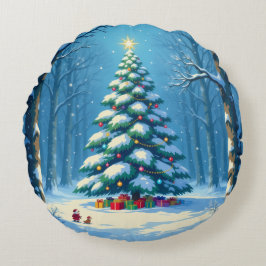 Almofada Redonda „Weihnachtliche Harmonie“