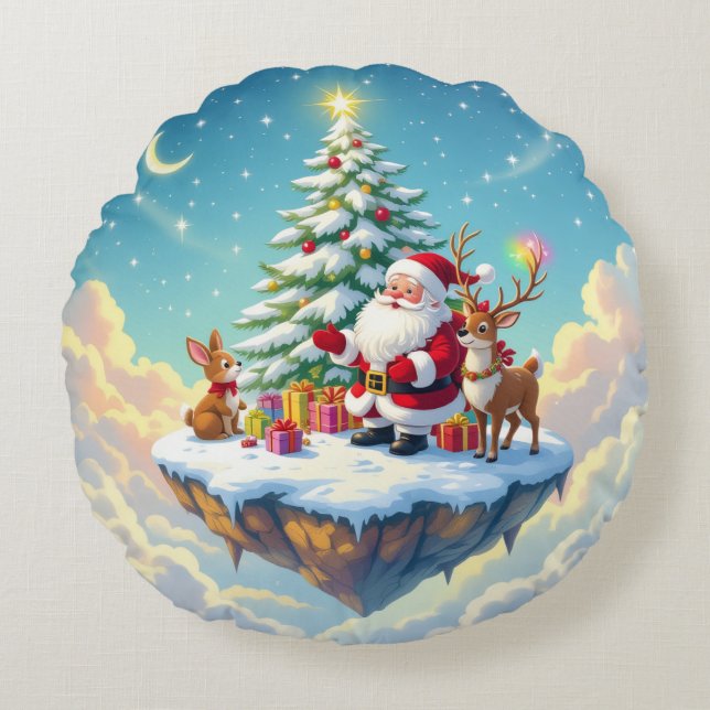 Almofada Redonda „Weihnachtliche Harmonie“ (Frente)