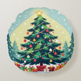 Almofada Redonda „Weihnachtliche Harmonie“