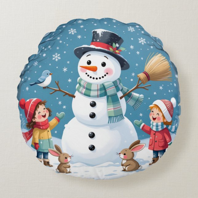 Almofada Redonda „Weihnachtliche Harmonie“ (Frente)