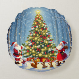 Almofada Redonda „Weihnachtliche Harmonie“