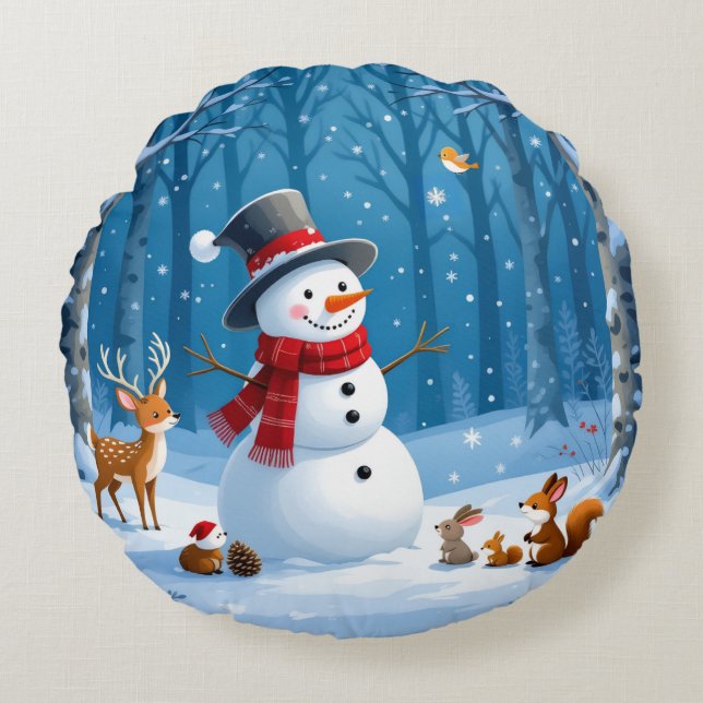 Almofada Redonda „Weihnachtliche Harmonie“ (Frente)