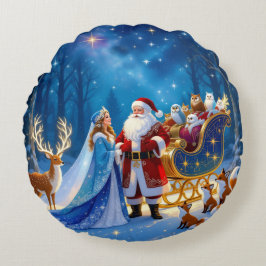 Almofada Redonda „Weihnachtliche Harmonie“