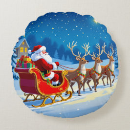 Almofada Redonda „Weihnachtliche Harmonie“