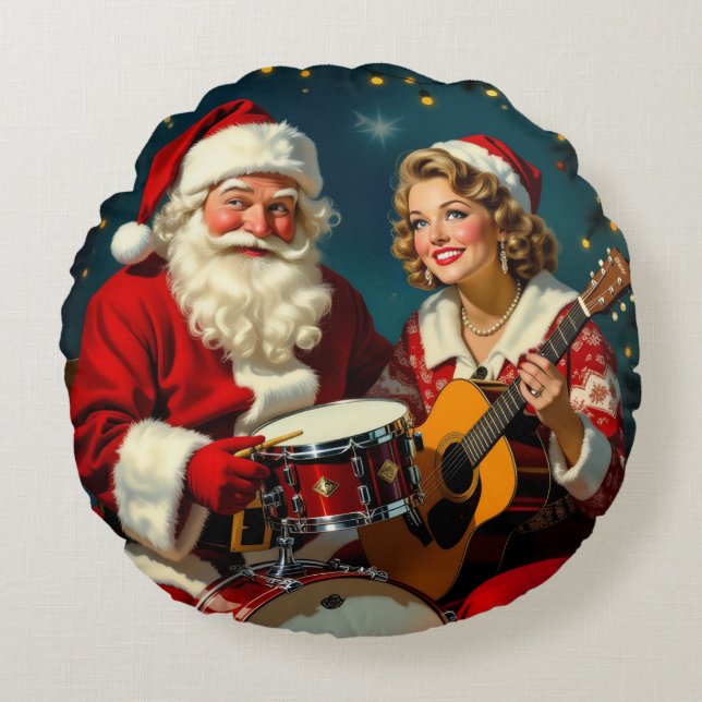 Almofada Redonda „Weihnachtliche Harmonie“ (Frente)