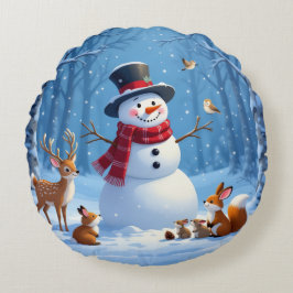 Almofada Redonda „Weihnachtliche Harmonie“