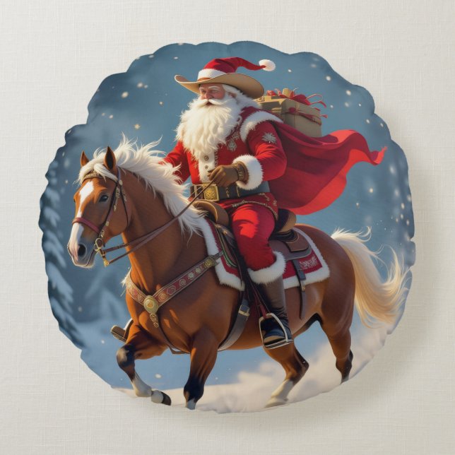 Almofada Redonda „Weihnachtliche Harmonie“ (Frente)