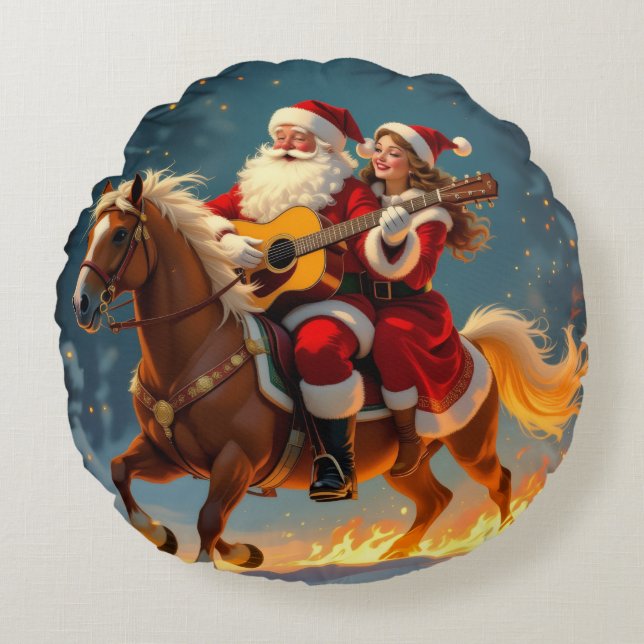 Almofada Redonda „Weihnachtliche Harmonie“ (Frente)