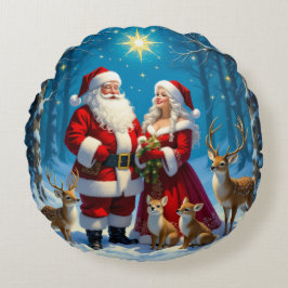 Almofada Redonda „Weihnachtliche Harmonie“