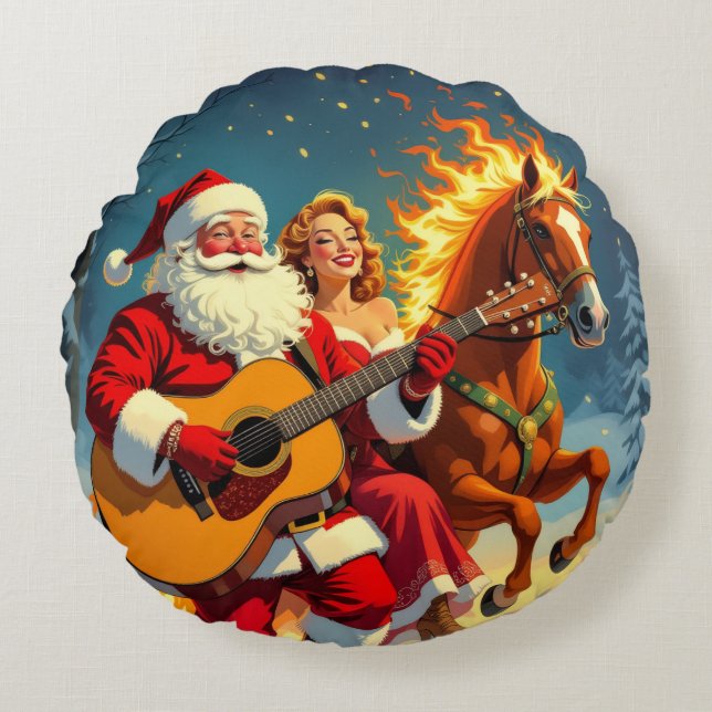 Almofada Redonda „Weihnachtliche Harmonie“ (Frente)