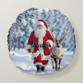 Almofada Redonda „Weihnachtliche Harmonie“