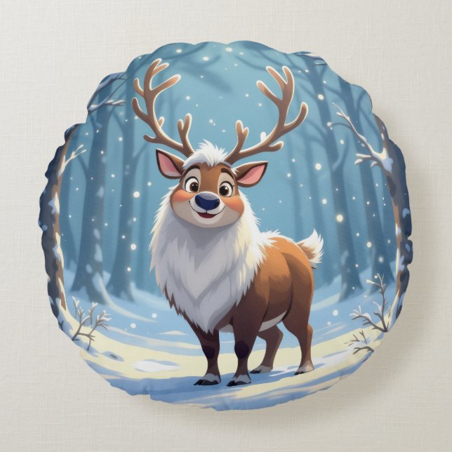 Almofada Redonda „Weihnachtliche Harmonie“ (Frente)