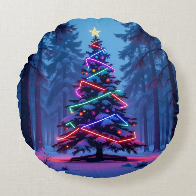 Almofada Redonda „Weihnachtliche Harmonie“ (Frente)