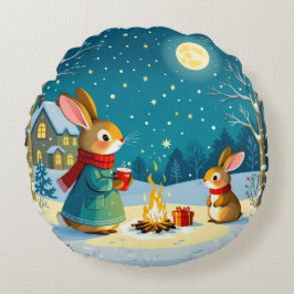 Almofada Redonda „Weihnachtliche Harmonie“