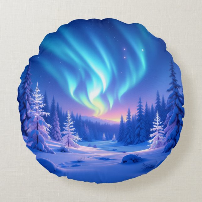 Almofada Redonda „Weihnachtliche Harmonie“ (Frente)