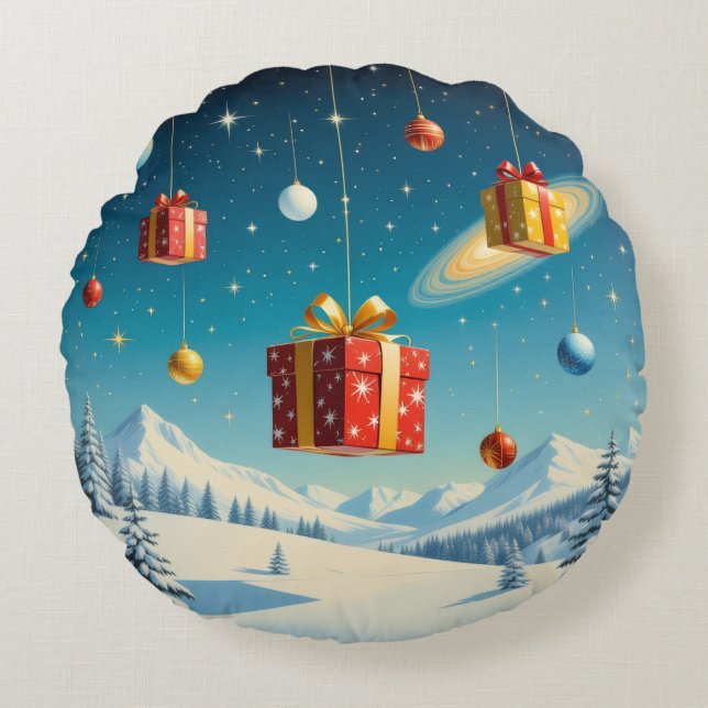 Almofada Redonda „Weihnachtliche Harmonie“ (Frente)