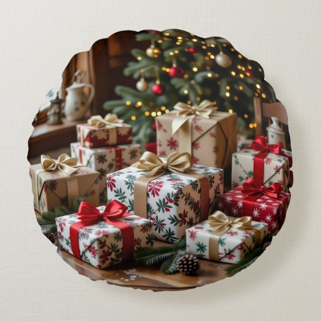 Almofada Redonda „Weihnachtliche Harmonie“ (Frente)