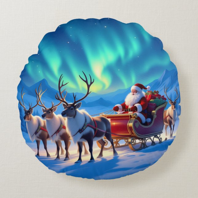 Almofada Redonda „Weihnachtliche Harmonie“ (Frente)