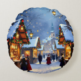 Almofada Redonda „Weihnachtliche Harmonie“